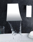 Leon - Chrome Wall Mount Waterfall Flow Single Handle Faucet