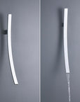 Miquel - Chrome Wall Mounted Waterfall Spout Bathroom Faucet