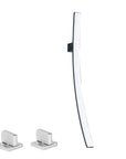 Miquel - Chrome Wall Mounted Waterfall Spout Bathroom Faucet