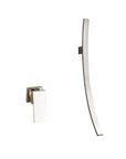 Miquel - Chrome Wall Mounted Waterfall Spout Bathroom Faucet