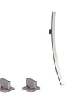 Miquel - Chrome Wall Mounted Waterfall Spout Bathroom Faucet