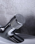 Annetta - Modern Chrome Plated Solid Brass Waterfall Spout Bathroom Faucet
