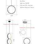 Kavita - Circular LED Hanging Light
