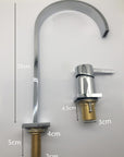 Raffo - Long Tube Two Hole Bathroom Sink Faucet