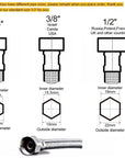 Raffo - Long Tube Two Hole Bathroom Sink Faucet