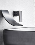 Leon - Chrome Wall Mount Waterfall Flow Single Handle Faucet