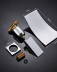 Leon - Chrome Wall Mount Waterfall Flow Single Handle Faucet
