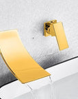 Leon - Chrome Wall Mount Waterfall Flow Single Handle Faucet