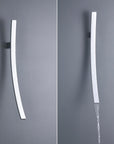 Miquel - Chrome Wall Mounted Waterfall Spout Bathroom Faucet
