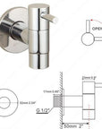 Linus - Chrome Wall Mounted Bathroom Faucet
