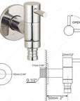 Linus - Chrome Wall Mounted Bathroom Faucet