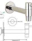 Linus - Chrome Wall Mounted Bathroom Faucet