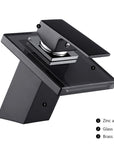 Belva - Solid Glass Bathroom Mixer Faucet