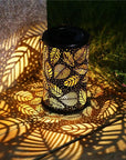Mateo - Leaf Pattern Shadow Cast Lantern