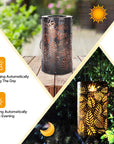 Mateo - Leaf Pattern Shadow Cast Lantern