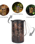 Mateo - Leaf Pattern Shadow Cast Lantern