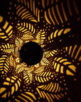 Mateo - Leaf Pattern Shadow Cast Lantern