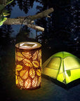 Mateo - Leaf Pattern Shadow Cast Lantern