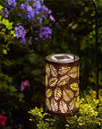 Mateo - Leaf Pattern Shadow Cast Lantern