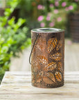 Mateo - Leaf Pattern Shadow Cast Lantern