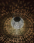 Bode - Round Solar Hanging Shadow Cast Lantern