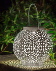 Bode - Round Solar Hanging Shadow Cast Lantern