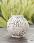 Bode - Round Solar Hanging Shadow Cast Lantern