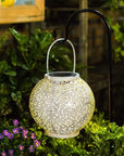 Bode - Round Solar Hanging Shadow Cast Lantern