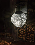 Bode - Round Solar Hanging Shadow Cast Lantern