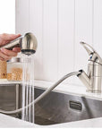 Ellis - Deck Mounted Pull Out Copper Kitchen Faucet