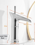 Clifton - Elegant Single Handle Waterfall Bathroom Faucet