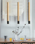 Ambrose - Modern Nordic Long Hanging Wood Light
