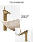 Clifton - Elegant Single Handle Waterfall Bathroom Faucet