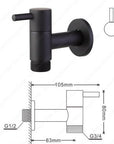Linus - Chrome Wall Mounted Bathroom Faucet
