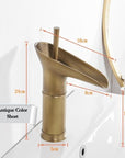 Clifton - Elegant Single Handle Waterfall Bathroom Faucet