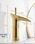 Clifton - Elegant Single Handle Waterfall Bathroom Faucet